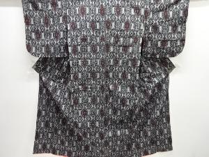 大正ロマン 亀甲に華紋織り出し着物